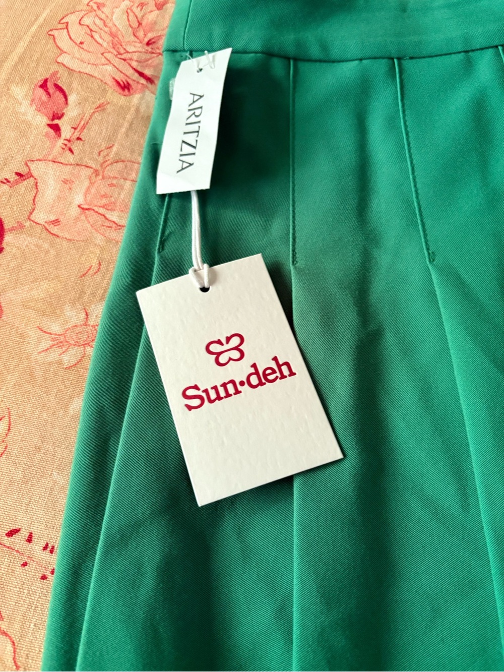 Sunday Best Green Pleated Skirt